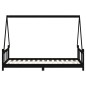 vidaXL Estructura de cama para niños madera de pino negro 90x190 cm vidaXL Estructura de cama para niños madera de pino negro 90x190 cm