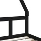 vidaXL Estructura de cama para niños madera de pino negro 90x190 cm vidaXL Estructura de cama para niños madera de pino negro 90x190 cm