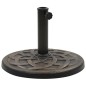 vidaXL Base de sombrilla redonda de poliresina bronce 11 kg vidaXL Base de sombrilla redonda de poliresina bronce 11 kg