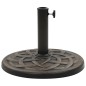 vidaXL Base de sombrilla redonda de poliresina bronce 11 kg vidaXL Base de sombrilla redonda de poliresina bronce 11 kg