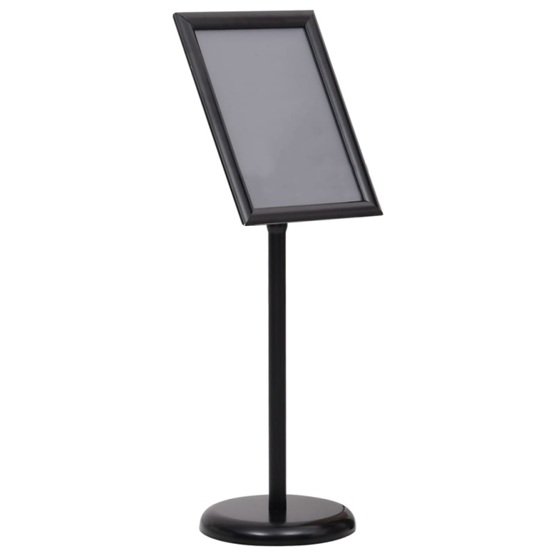 vidaXL Soporte de pie para carteles A3 de aleación de aluminio negro vidaXL Soporte de pie para carteles A3 de aleación de aluminio negro