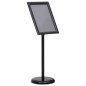 vidaXL Soporte de pie para carteles A3 de aleación de aluminio negro vidaXL Soporte de pie para carteles A3 de aleación de aluminio negro