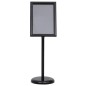 vidaXL Soporte de pie para carteles A3 de aleación de aluminio negro vidaXL Soporte de pie para carteles A3 de aleación de aluminio negro