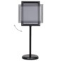 vidaXL Soporte de pie para carteles A3 de aleación de aluminio negro vidaXL Soporte de pie para carteles A3 de aleación de aluminio negro