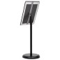 vidaXL Soporte de pie para carteles A3 de aleación de aluminio negro vidaXL Soporte de pie para carteles A3 de aleación de aluminio negro