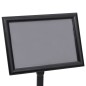 vidaXL Soporte de pie para carteles A3 de aleación de aluminio negro vidaXL Soporte de pie para carteles A3 de aleación de aluminio negro