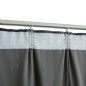 vidaXL Cortinas opacas y ganchos 2 pzas terciopelo antracita 140x175cm vidaXL Cortinas opacas y ganchos 2 pzas terciopelo antracita 140x175cm