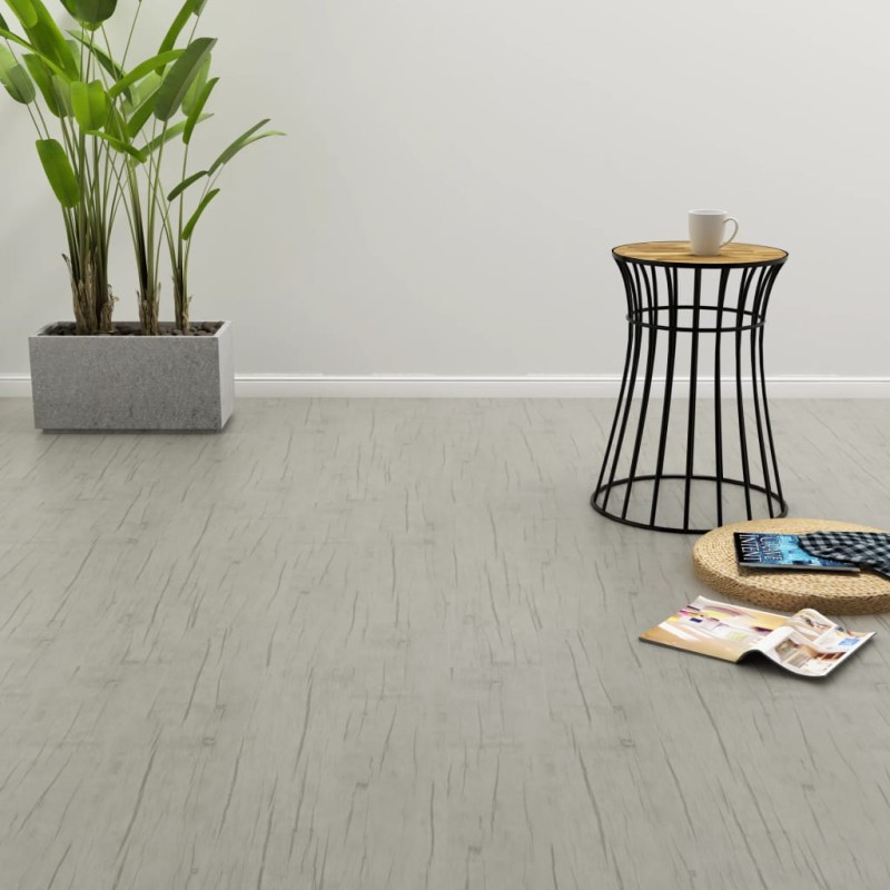 vidaXL Lamas para suelo PVC autoadhesivas 4,46m² 3 mm roble lavado vidaXL Lamas para suelo PVC autoadhesivas 4,46m² 3 mm roble lavado