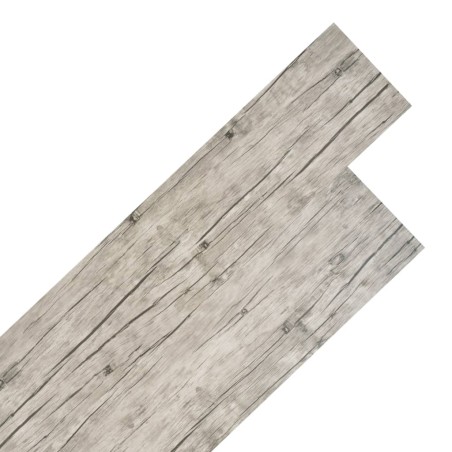 vidaXL Lamas para suelo no autoadhesivas PVC gris claro 4,46 m² 3 mm