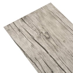 vidaXL Lamas para suelo no autoadhesivas PVC gris claro 4,46 m² 3 mm