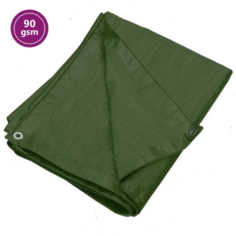 vidaXL Lona HDPE verde 90 g/m² 3x4 m vidaXL Lona HDPE verde 90 g/m² 3x4 m