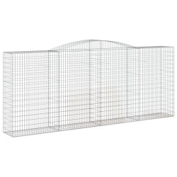 vidaXL Cesta gaviones forma arco hierro galvanizado 400x50x160/180 cm