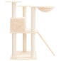vidaXL Rascador para gatos con postes de sisal color crema 83 cm vidaXL Rascador para gatos con postes de sisal color crema 83 cm