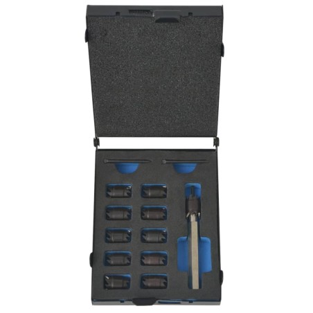 vidaXL Set de fresas para punto de soldadura 13 piezas HSS