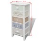 vidaXL Mueble de almacenaje estilo francés con 5 cajones madera vidaXL Mueble de almacenaje estilo francés con 5 cajones madera