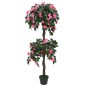 vidaXL Planta artificial azalea con maceta 155 cm verde y rosa vidaXL Planta artificial azalea con maceta 155 cm verde y rosa