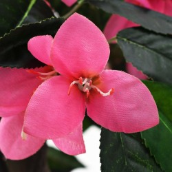 vidaXL Planta artificial azalea con maceta 155 cm verde y rosa