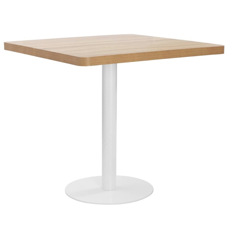 vidaXL Mesa de bistró MDF marrón claro 80x80 cm vidaXL Mesa de bistró MDF marrón claro 80x80 cm