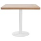 vidaXL Mesa de bistró MDF marrón claro 80x80 cm vidaXL Mesa de bistró MDF marrón claro 80x80 cm