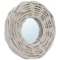 vidaXL Espejos 3 unidades mimbre blanco 15 cm vidaXL Espejos 3 unidades mimbre blanco 15 cm