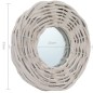 vidaXL Espejos 3 unidades mimbre blanco 15 cm vidaXL Espejos 3 unidades mimbre blanco 15 cm