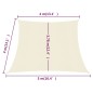 vidaXL Toldo de vela HDPE color crema 160 g/m² 4/5x4 m vidaXL Toldo de vela HDPE color crema 160 g/m² 4/5x4 m