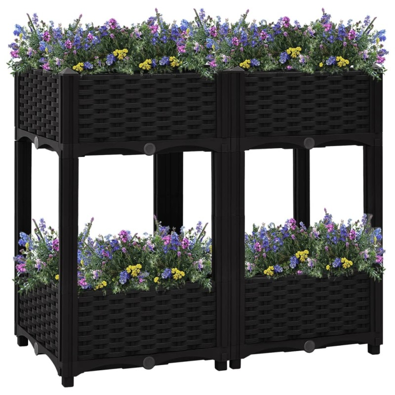 vidaXL Arriate 80x40x71 cm polipropileno vidaXL Arriate 80x40x71 cm polipropileno
