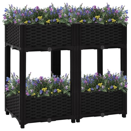 vidaXL Arriate 80x40x71 cm polipropileno
