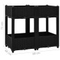 vidaXL Arriate 80x40x71 cm polipropileno vidaXL Arriate 80x40x71 cm polipropileno