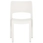 vidaXL Sillas de jardín 2 unidades polipropileno blanco vidaXL Sillas de jardín 2 unidades polipropileno blanco