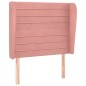 vidaXL Cabecero con orejas de terciopelo rosa 93x23x118/128 cm vidaXL Cabecero con orejas de terciopelo rosa 93x23x118/128 cm