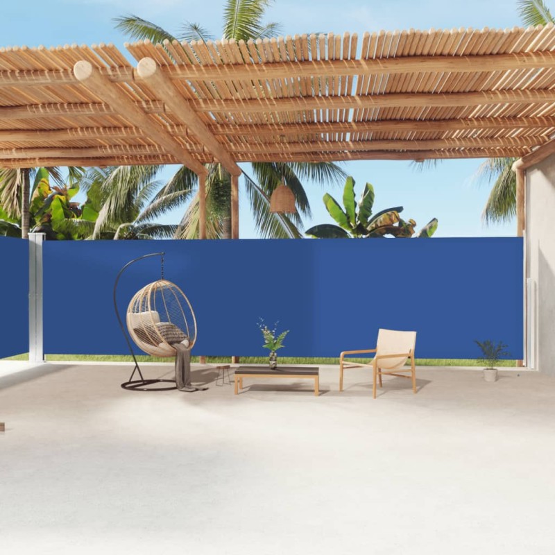 vidaXL Toldo lateral retráctil azul 200x1200 cm vidaXL Toldo lateral retráctil azul 200x1200 cm