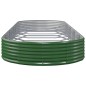 vidaXL Jardinera arriate acero recubrimiento polvo verde 450x140x36 cm vidaXL Jardinera arriate acero recubrimiento polvo verde 450x140x36 cm