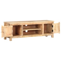 vidaXL Mueble para TV de madera maciza de mango rugosa 120x30x40 cm