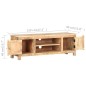vidaXL Mueble para TV de madera maciza de mango rugosa 120x30x40 cm vidaXL Mueble para TV de madera maciza de mango rugosa 120x30x40 cm
