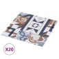 vidaXL Tarimas autoadhesivas 20 udes PVC 1,86 m² estampado monocolor vidaXL Tarimas autoadhesivas 20 udes PVC 1,86 m² estampado monocolor
