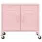 vidaXL Armario de almacenamiento acero rosa 60x35x56cm vidaXL Armario de almacenamiento acero rosa 60x35x56cm