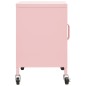 vidaXL Armario de almacenamiento acero rosa 60x35x56cm vidaXL Armario de almacenamiento acero rosa 60x35x56cm