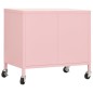 vidaXL Armario de almacenamiento acero rosa 60x35x56cm vidaXL Armario de almacenamiento acero rosa 60x35x56cm