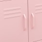 vidaXL Armario de almacenamiento acero rosa 60x35x56cm vidaXL Armario de almacenamiento acero rosa 60x35x56cm