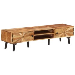 vidaXL Mueble para TV madera maciza de acacia 145x35x35 cm