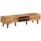 vidaXL Mueble para TV madera maciza de acacia 145x35x35 cm