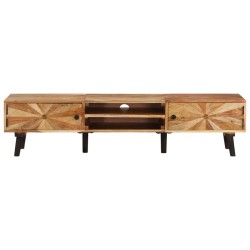 vidaXL Mueble para TV madera maciza de acacia 145x35x35 cm