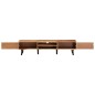 vidaXL Mueble para TV madera maciza de acacia 145x35x35 cm