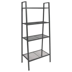 vidaXL Estantería de escalera 4 niveles metal gris antracita