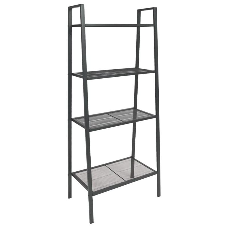 vidaXL Estantería de escalera 4 niveles metal gris antracita vidaXL Estantería de escalera 4 niveles metal gris antracita