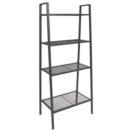 vidaXL Estantería de escalera 4 niveles metal gris antracita