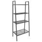 vidaXL Estantería de escalera 4 niveles metal gris antracita vidaXL Estantería de escalera 4 niveles metal gris antracita