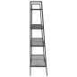 vidaXL Estantería de escalera 4 niveles metal gris antracita vidaXL Estantería de escalera 4 niveles metal gris antracita