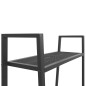 vidaXL Estantería de escalera 4 niveles metal gris antracita vidaXL Estantería de escalera 4 niveles metal gris antracita